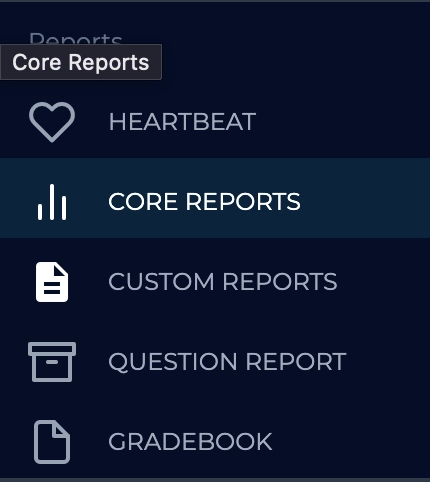 Core Reportsに移動