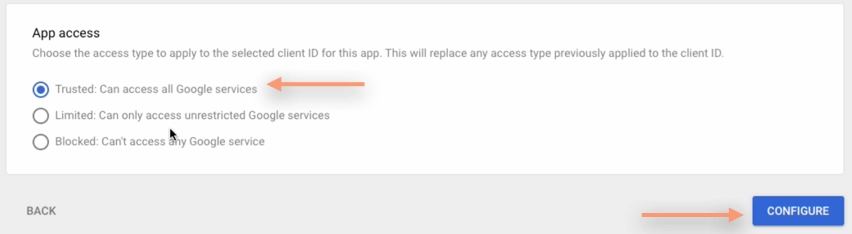 Configure App Access