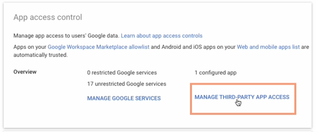 Third Party App Access